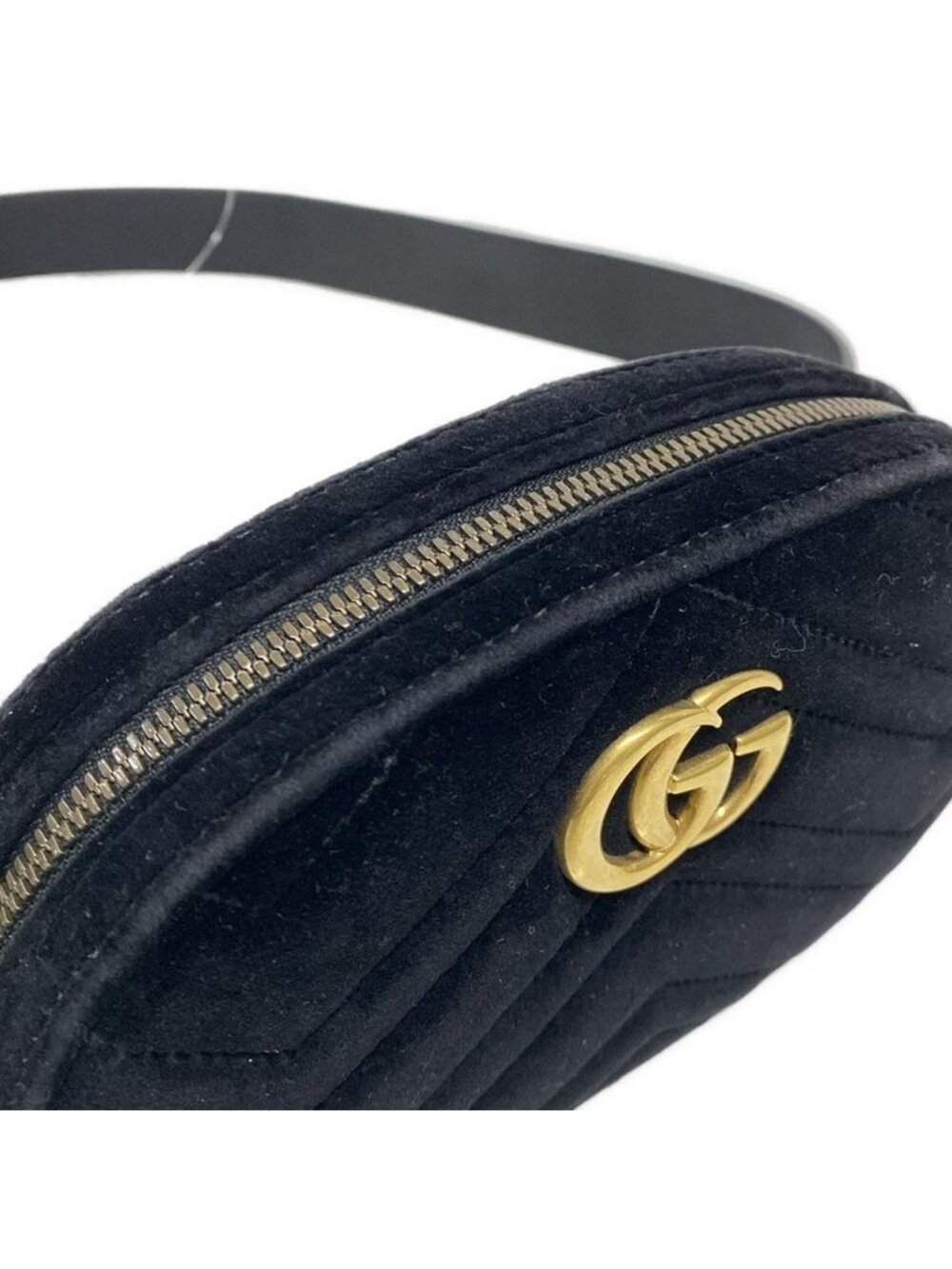 Gucci Waist Pouch GG Marmont Black Leather - Picture 12 of 15